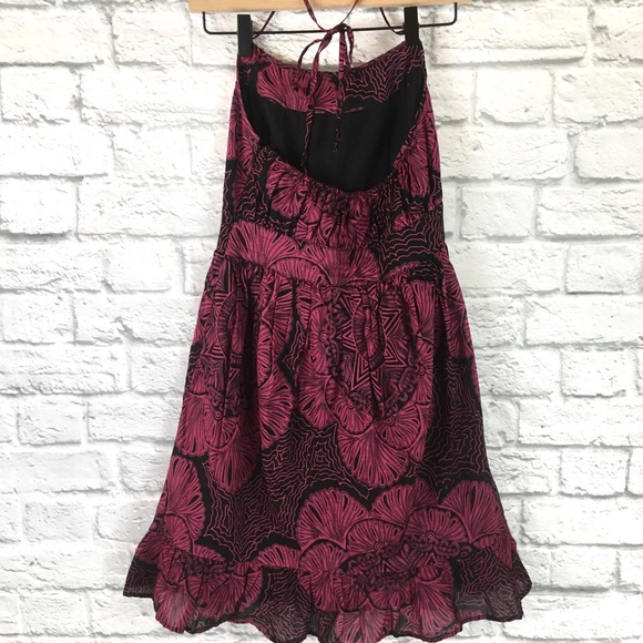 Ecote Urban Outfitters Floral Halter Dress Sz S - Picture 3 of 6